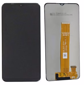 Ekranas Samsung A136 A13 5G su lietimui jautriu stikliuku Black originalus