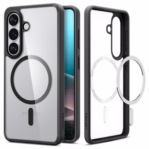 Spigen Ultra Hybrid Mag MagSafe Dėklas for Samsung Galaxy S26 - Clear juodas