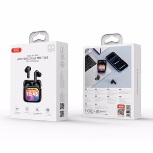 XO Bluetooth earphones X50 TWS LCD black ANC + ENC dual mic