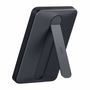 Magnetinė išorinė baterija ESR Qi2 MagSlim 5000mAh su stovu (juoda)