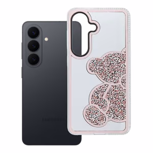 TEDDY BEAR dėklas telefonui SAMSUNG S26 Pro rožinis