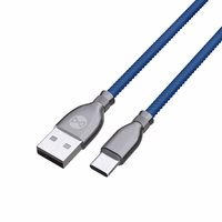 "Forever Tornado" kabelis USB - USB-C 1,0 m 3A tamsiai mėlynas