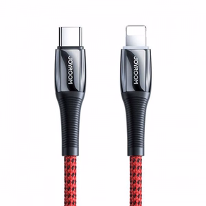 USB laidas Joyroom „S-1224K2“ raudonas „Type-C / Lightning“ 120cm (iki 20W)