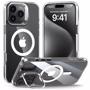 Tech-Protect MagStand MagSafe dėklas iPhone 16 Pro - skaidrus