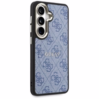 Guess dėklas 4G Embossed Ring MagSafe for Samsung Galaxy S26 Plus mėlynas