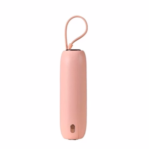 Išorinė baterija Joyroom JR-L012 rožinė 10000mAh (PD 22.5W) + integruoti Type-C / Lightning laidai
