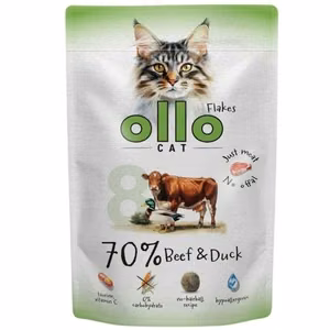 OLLO Cat No. 8 Beef and duck - šlapias kačių maistas - 85g