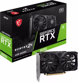 Vaizdo plokštė. MSI GeForce RTX 3050 VENTUS 2X E 6G OC