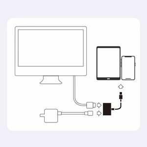 Joyroom S-H141 adapteris Lightning (vyr.) - HDMI FullHD 1080p 60Hz (mot.) / Lightning (mot.) - baltas
