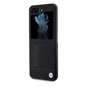 BMW odinis Hot Stamp dėklas telefonui Samsung Galaxy Z Flip 5 - juodas