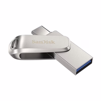 SanDisk Ultra Dual Drive Luxe USB atmintukas 256 GB USB Type-A / USB Type-C 3.2 Gen 1 (3.1 Gen 1) Nerūdijančiojo plieno
