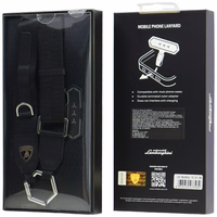 Universalus dirželis Lamborghini D1 Crossbody juodas