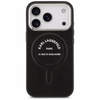 Karl Lagerfeld Karl RSG Logo Magnetinis dėklas telefonui iPhone 17 Pro Max - Juodas