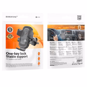 Borofone automobilinis laikiklis BH131 Follower prie ventiliacijos juodas