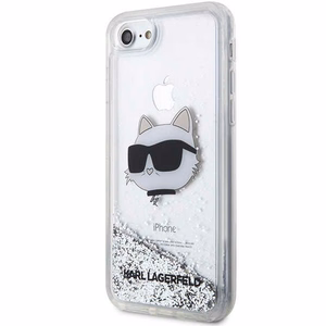 Karl Lagerfeld KLHCI8LNHCCS iPhone 7/8/SE 2020/2022 sidabrinis/sidabrinis kietas dėklas Blizgantis Choupette Galva