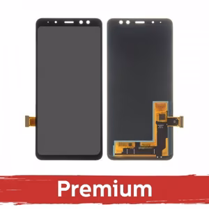 Ekranas skirtas Samsung A530 A8 2018 juodas OEM