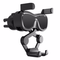 Gravity išmaniojo telefono automobilinis laikiklis ventiliacijos angai su oro gaivikliu, juodas (YC06)