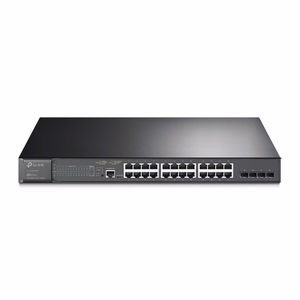 TP-Link JetStream TL-SG3428MP tinklo komutatorius Valdomas L2+ Gigabit Ethernet (10/100/1000) Maitinimas per Eternetą (PoE) 1U Juoda