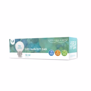 Forever Light LED lemputė E27 G45 2W 230V neutraliai balta 5 vnt.
