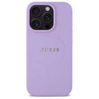 Guess Saffiano Magnetinis dėklas iPhone 16 Pro - violetinis