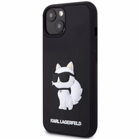 Karl Lagerfeld KLHCP14M3DRKHNK iPhone 14 Plus 6.7" juodas/juodas hardcase Rubber Choupette 3D