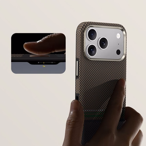 Benks magnetinis Armor Pro Prestige Kevlar 600D dėklas (Y069) Iphone 17 Pro telefonui (su kameros valdymo mygtuku)