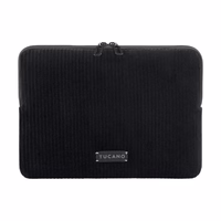 TUCANO Velluto 2 - dėklas MacBook Air 13" (M4/M3/M2/M1/2025-2018) / Pro 13" / Laptop 12" (juodas)