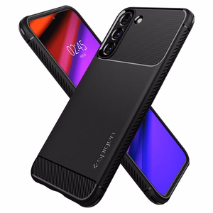 Spigen Rugged Armor dėklas telefonui Samsung Galaxy S22 - Matinis juodas