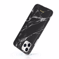 Crong Marble dėklas – iPhone 11 Pro dėklas (juodas)