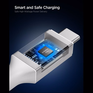 "Spigen Essential EB24015CC USB-C / USB-C 240W kabelis 150 cm - Baltas