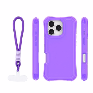 Safepop dėklas su dirželiu skirtas iPhone 16 Pro Max 6,9" violetinis