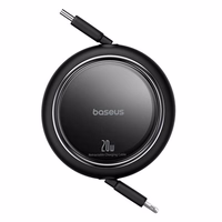 USB kabelis "Baseus Free2Pull" USB-C į iP 20W 1 m (juodas)