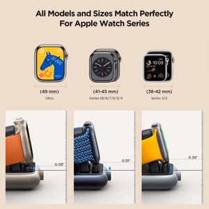 "Joyroom" JR-WQW03 magnetinis įkroviklis "Apple Watch" laikrodžiui (juodas)