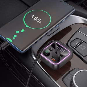 Automobilio Bluetooth siųstuvas Hoco QC3.0 PD 20W E85 juodas