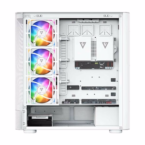 MODECOM kompiuterio korpusas Volcano AQ500 ARGB Midi Balta