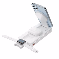 "Forever" belaidis maitinimo bankas MATB-300 10000 mAh magnetinis 3in1 baltas