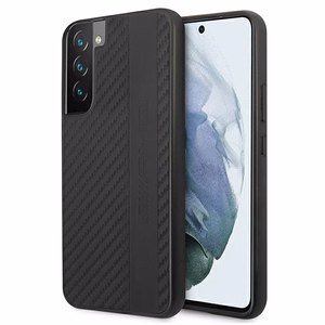 AMG Carbon Stripe&Embossed dėklas telefonui Samsung Galaxy S22+ - Juodas