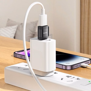 adapteris OTG USB C do USB A Hoco 3A UA31C juodas