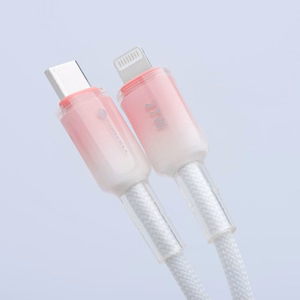 Cable USB C to Lightning Forcell F-Energy PD 3A 27W Gradient 1 m C356 white