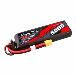 „Gens Ace“ G-Tech 5000 mAh, 7,4 V, 60C, 2S1P LiPo akumuliatorius su korpusu iš PC medžiagos ir XT60 jungtimi