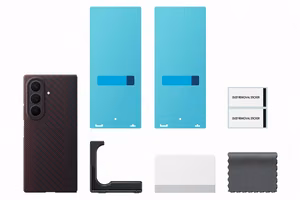 Samsung Galaxy Z Fold8 Ultra aramido pluošto magnetinis dėklas su 2 antirefleksinėmis plėvelėmis, violetinis