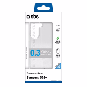 SBS Skinny Cover dėklas Samsung Galaxy S26 Plus, skaidrus