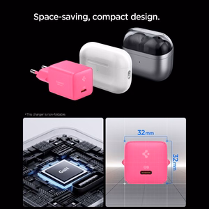 „Spigen Essential EE301EU“ 1 jungties 30 W maitinimo adapteris – rožinis