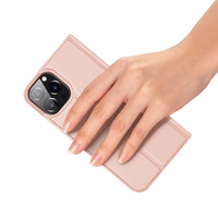 Dux Ducis Skin Pro knygos tipo dėklas telefonui iPhone 13 Pro rožinis