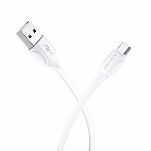 USB kabelis Borofone BX19 USB-A to MicroUSB 1.0m baltas