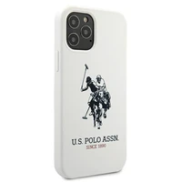 US Polo USHCP12MSLHRWH iPhone 12/12 Pro 6,1" baltas Silicone kolekcija