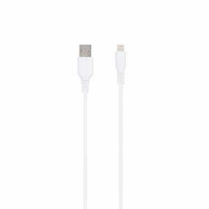 SEEK TOTI USB-A į Lightning, 1 m PVC duomenų laidas 2A (ne-MFI), baltas