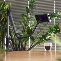 Wozinsky ilgas lankstus telefono ir planšetės laikiklis juodas (WTHBK5)