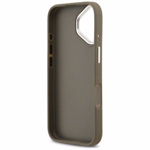 Guess Grained Big 4G Classic Logo case for iPhone 17 brown