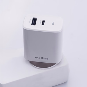 "Maxlife MXTC-10-30AC PD QC įkroviklis 1x USB-C 1x USB 30W baltas